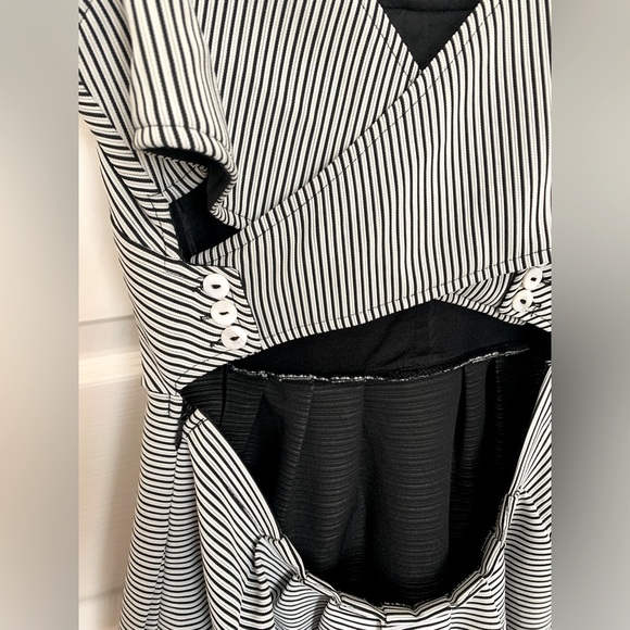 Ark & Co Cut Out Pinstripe dress - Picture 5 of 7